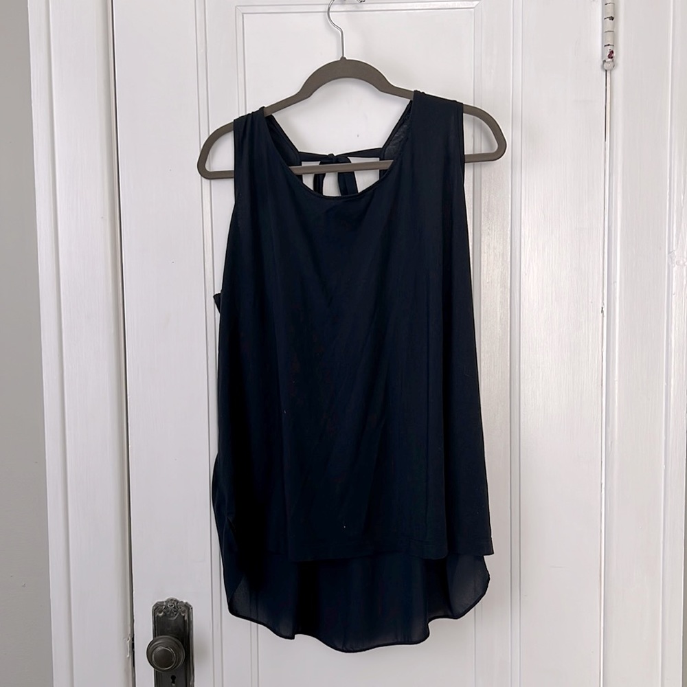 Loft Plus Size 20/22 Navy Hi-Low Blouse